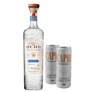 TEQUILA OCHO PLATA 750ml.