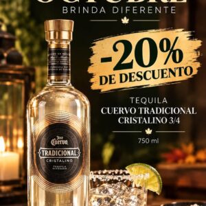 TEQUILA CUERVO TRADICIONAL CRISTALINO 750ml.
