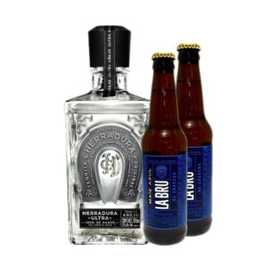 TEQUILA HERRADURA ULTRA AÑEJO CRISTALINO 700ML. + 2 CERVEZAS LABRU