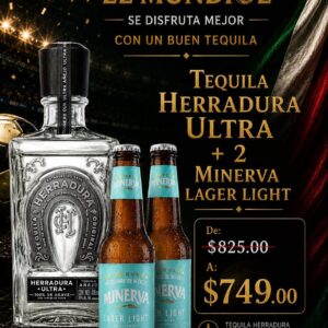 TEQUILA HERRADURA ULTRA AÑEJO CRISTALINO 700ML.