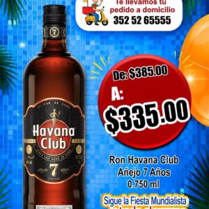 RON HAVANA CLUB AÑEJO 7 AÑOS 750ML.