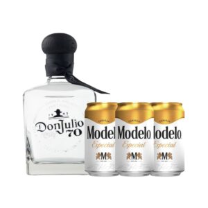 TEQUILA DON JULIO 70 ANIV 700ml. + 3 CEVEZAS MODELO