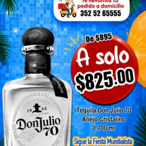 TEQUILA DON JULIO 70 ANIV 700ml.