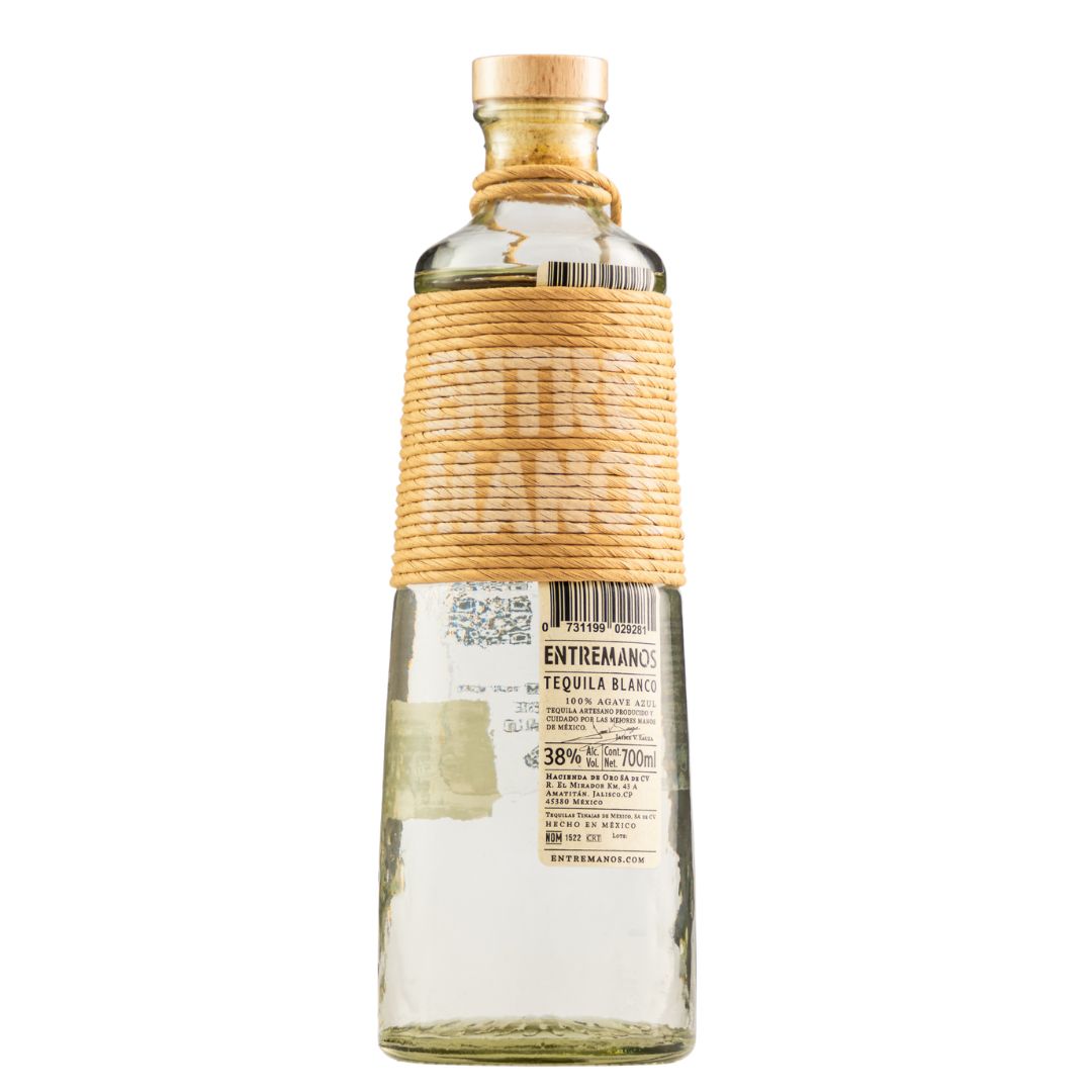 TEQUILA ENTRE MANOS BLANCO 700ML.